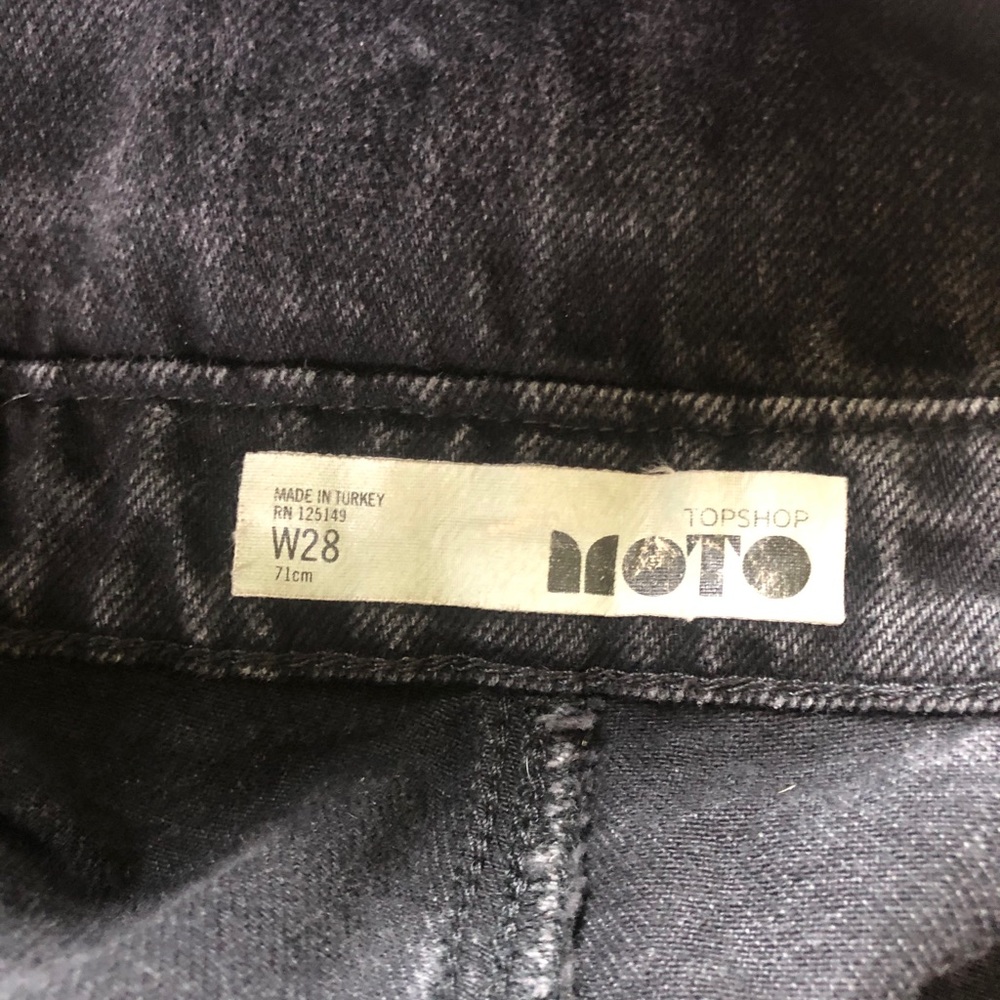 Topshop Black Denim Overalls - Picture 11 of 11
